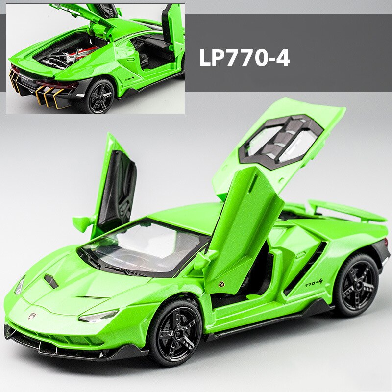 LP770 LP750 1:32 Lambos Auto Legierung Sportwagen Modell Diecast Sound Super Racing Lifting Tail Hot Car Wheel für Kindergeschenke