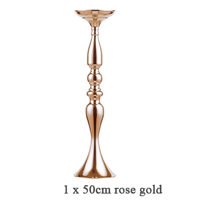 ERMAKOVA Candle Holders Stand Column Candlestick Event Road Lead Flower Vase Rack Table Wedding Centerpieces Party Dinner Decor