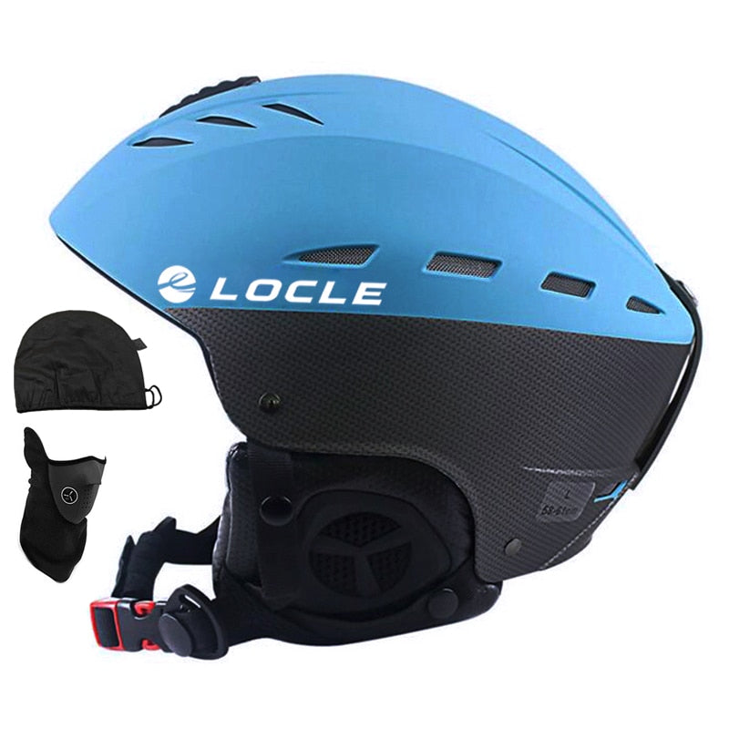 Casco de esquí LOCLE para hombre, casco de esquí para deportes al aire libre, casco de esquí para mujer y niño con certificación CE, casco de Snowboard para monopatín de esquí S/M/L/XL 52-64cm