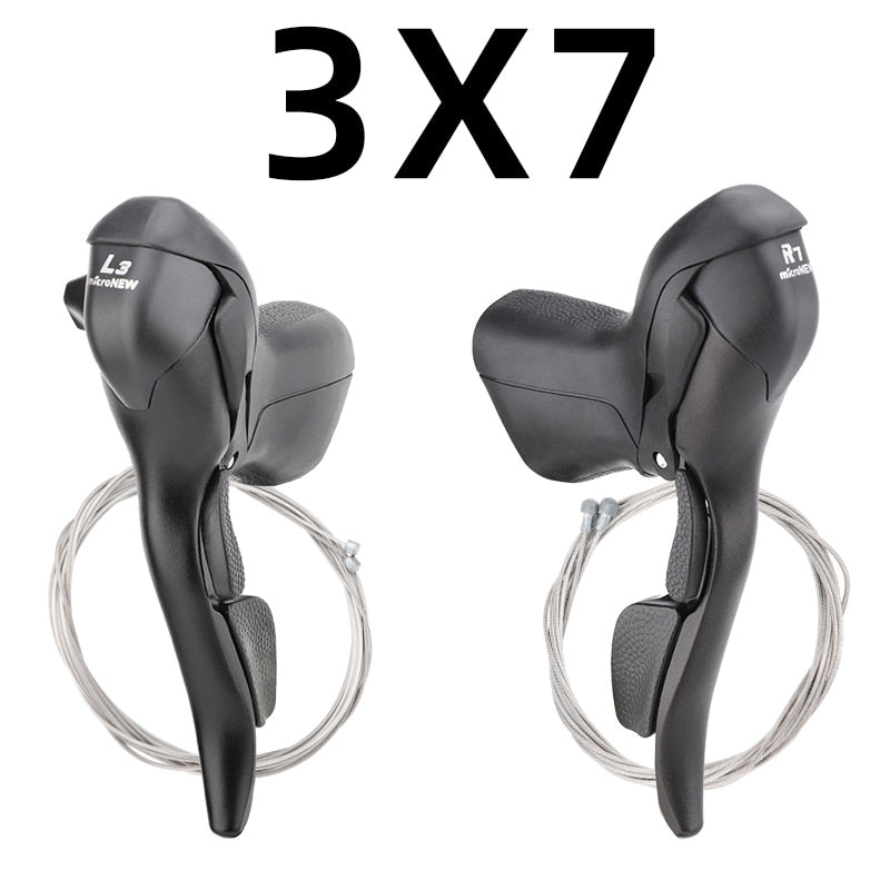 microNEW Road Bike Shifter 7/8/9/10/11 Speed Dual Control Lever Road Cycling Brake Lever For 22.2-23.8mm Handlebar