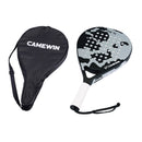 2021 New Professional Carbon Fiber Padel Tennis Racket Soft Face Paddle Tennis Racquet with Bag Cover