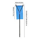 193-650cm Roof Snow Rake -30 Degrees Telescopic Snows Removal System Cloth Adjustable Slip-proof Rod Roof Rake For Removing Snow