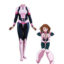 Anime My Hero Academia Cosplay disfraz Cosplay Boku no Hero Academia Ochaco Uraraka Halloween Fancy Ball Suit Romper para mujer