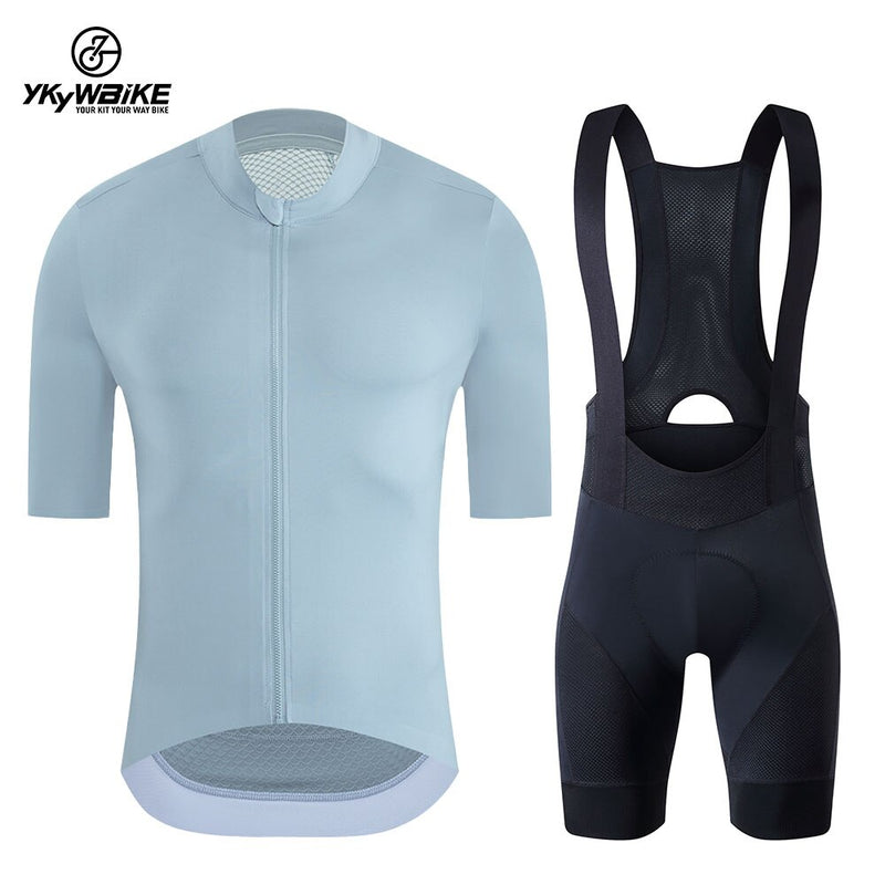 2021 YKYWBIKE Pro Team summer cycling Jersey set Bicycle Clothing Breathable Men Short Sleeve shirt Bike bib shorts