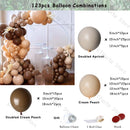 Retro Coffee Matte White Balloons Garland Arch Kit Boho Hochzeit Dekoration Geschlecht offenbaren Geburtstag Baby Shower Decor Zubehör