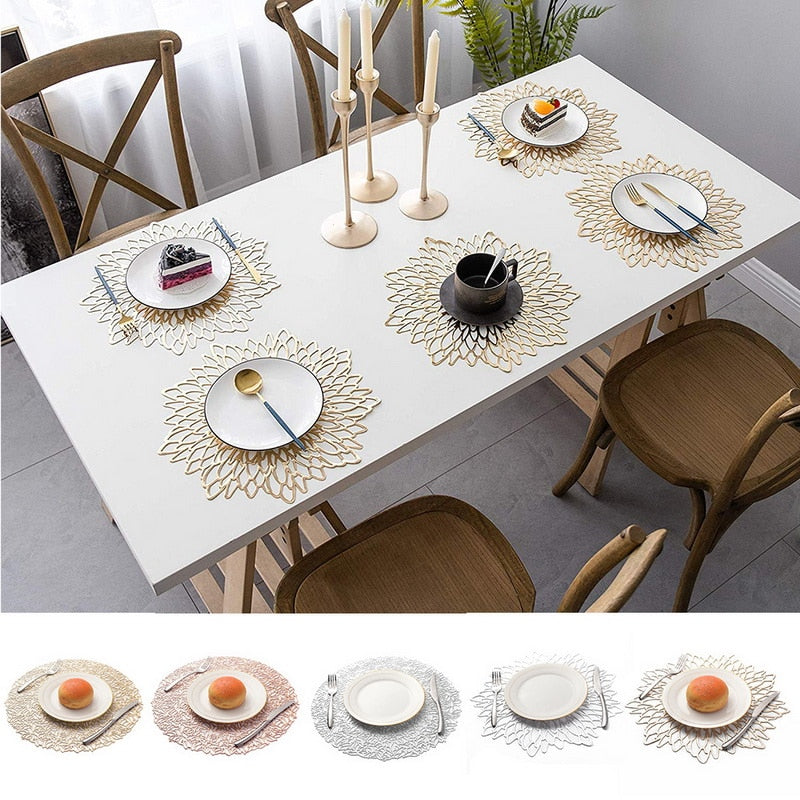 European table placemat lotus leaf leaf pattern kitchen plant coffee table mat coaster coaster board coaster home decoration