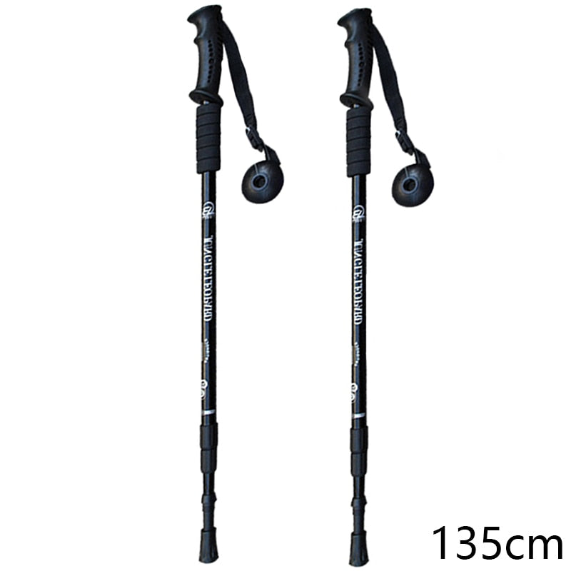 Trekking Poles Telescopic Walking Sticks Hiking Camping Climbing Sticks Nordic Walking Canes Hiking Accessories