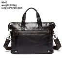 WESTAL Men's Leather Handbags Totes Bags Men Leather Laptop Bags Men's Shoulder Bag Business Briefcases Crossbody Messenger Bag