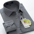 SHAN BAO 6XL 7XL 8XL 9XL 10XL men's professional long-sleeved shirt 2022 business casual large size loose solid color shirt
