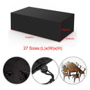 150 tamaños de muebles de tela Oxford cubierta a prueba de polvo para mesa de ratán cubo silla sofá impermeable lluvia jardín Patio cubierta protectora