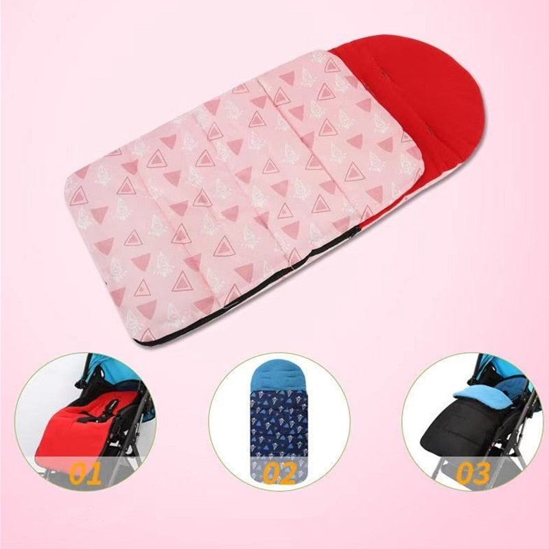 Winter Thick Warm Baby Stroller Sleeping Bag Newborn Foot Cover  Pram Wheelchair 86CM*40CM