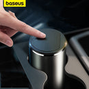 Baseus Legierung Auto Mülleimer Auto Organizer Aufbewahrungstasche Auto Mülltonne Aschenbecher Staub Fall Halter Auto Zubehör