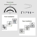 Guardabarros de bicicleta de nieve GORTAT, guardabarros de 26*4,0 pulgadas, alas de cobertura completa para pieza de bicicleta gruesa, Material de hierro, fuerte, duradero, envío gratis