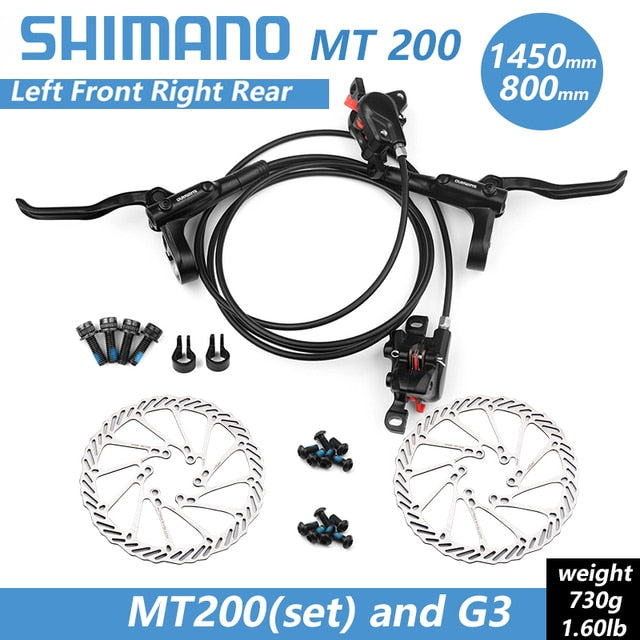 Shimano BR BL MT200 Bicycle Brake MTB Brake Hydraulic Disc Brake 750/800/1350/1450/1500mm Mountain Clamp Brakes upgraded MT315