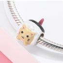 2021 Japanese Style Culture Warm Wishes Charms Metal Beads for Women 925 Sterling Silver Charm Jewelry for Bracelet Bangle Gift