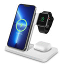 Qi 3 in 1 Charging Dock Station For iPhone 14 13 12 11 XS XR X 8 AirPods Pro iWatch 15W Fast Wireless Charger For Apple Watch 7