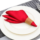 50pcs/lot Napkins 30cm Square Satin Fabric Handkerchief Table Dinner Napkin For Wedding Decoration Party Event Home Supplies