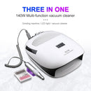 Full-featured 140W Manicure Machine With 30000Rpm Nail Drill Machine 80W Nail Lamp And 40W Vacuum Cleaner For Manicure Pedicure
