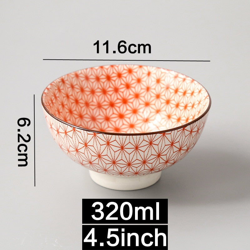 Cuenco de arroz japonés y de viento de 4,5 pulgadas, cuenco de cerámica sin esmaltar para escaldar, cuenco de sopa Simple europeo para el hogar, patas altas