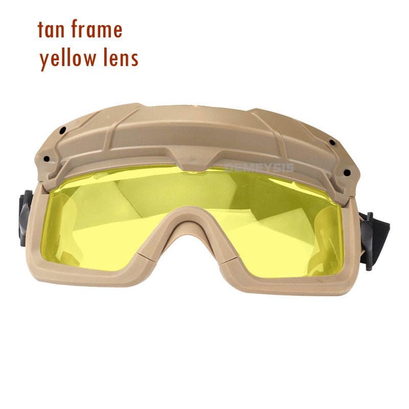 Tactical Airsoft Paintball Goggles Windproof Anti Fog CS Wargame Wanderschutzbrille Passt für Tactical Helm