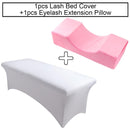 Almohada de pestañas para el cuello, almohada de espuma viscoelástica, 1 Uds., funda de cama para extensión de pestañas, lámina elástica para injerto de pestañas, herramienta de maquillaje para salón