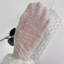 Oxygen Women White Flash Diamond Stockings Sexy Hot Girl All-Match Thin Pantyhose Arbitrarily Cut Mesh Nylon Tights High Hosiery