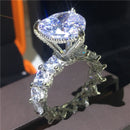 choucong Vintage Flower Promise Finger Ring 925 Sterling Silver AAAAA cz Engagement Wedding Band Rings For Women Party Jewelry