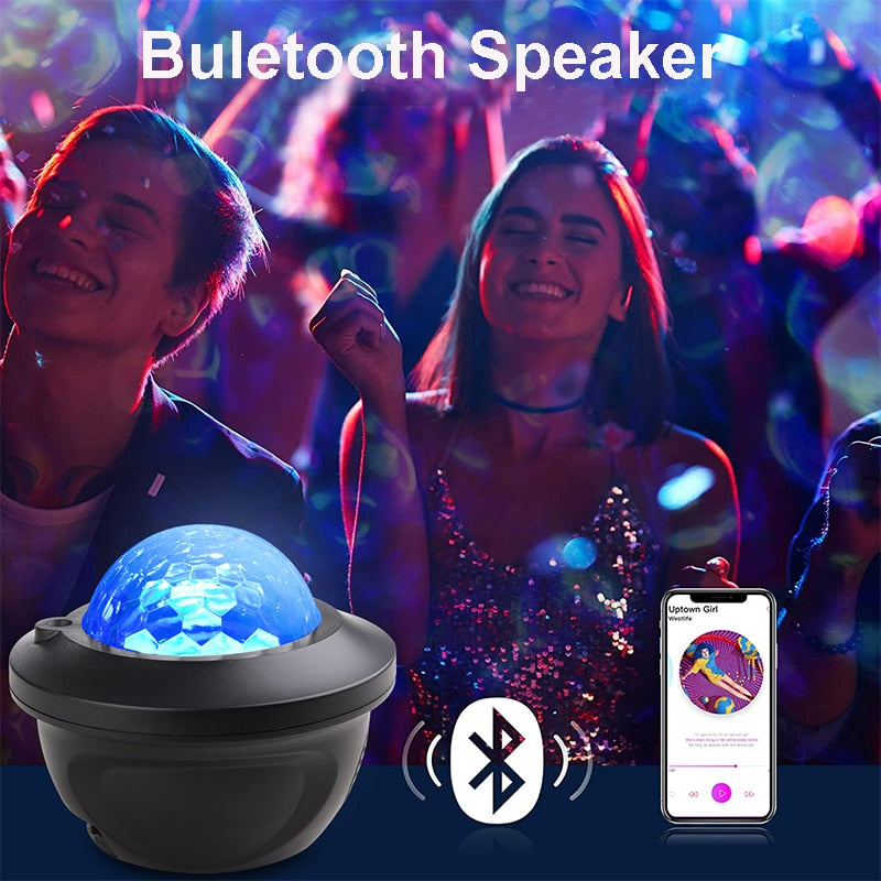 Led Star Galaxy Sterrenhemel Projector Nachtlampje Ingebouwde Bluetooth-Speaker Voor Slaapkamer Decoratie Kind Kids Birthd