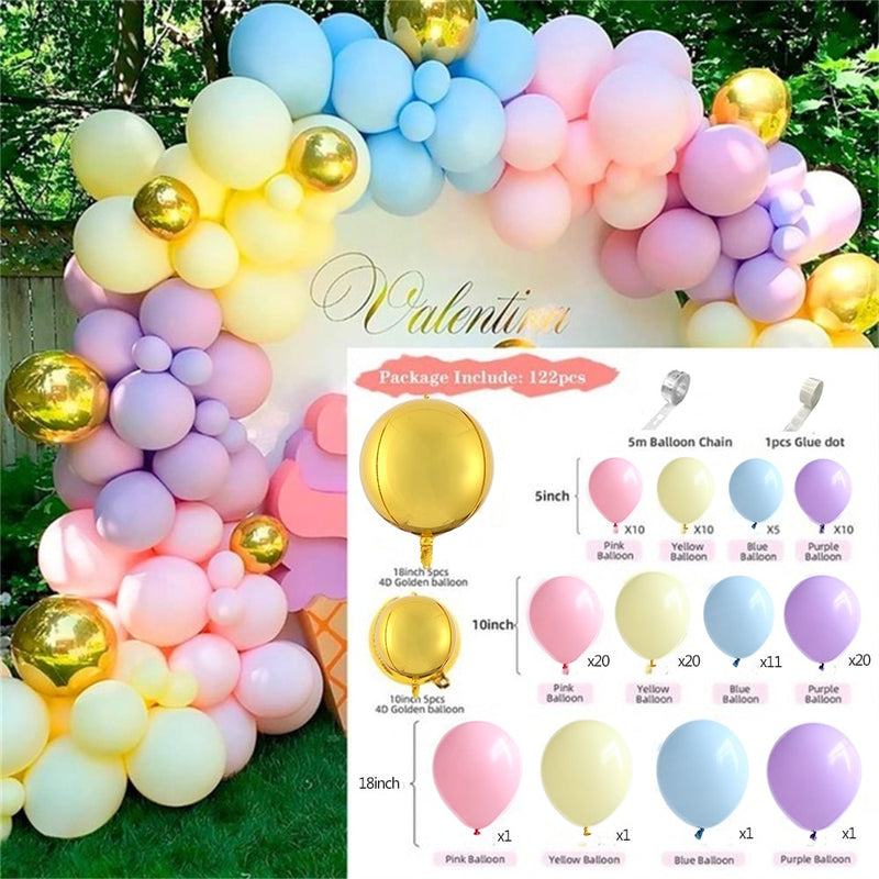 Hot Pink Ballon Girlande Arch Kit Schmetterling Aufkleber Chrome Rose Gold Latexballons für Geburtstag Hochzeit Baby Shower Dekoration