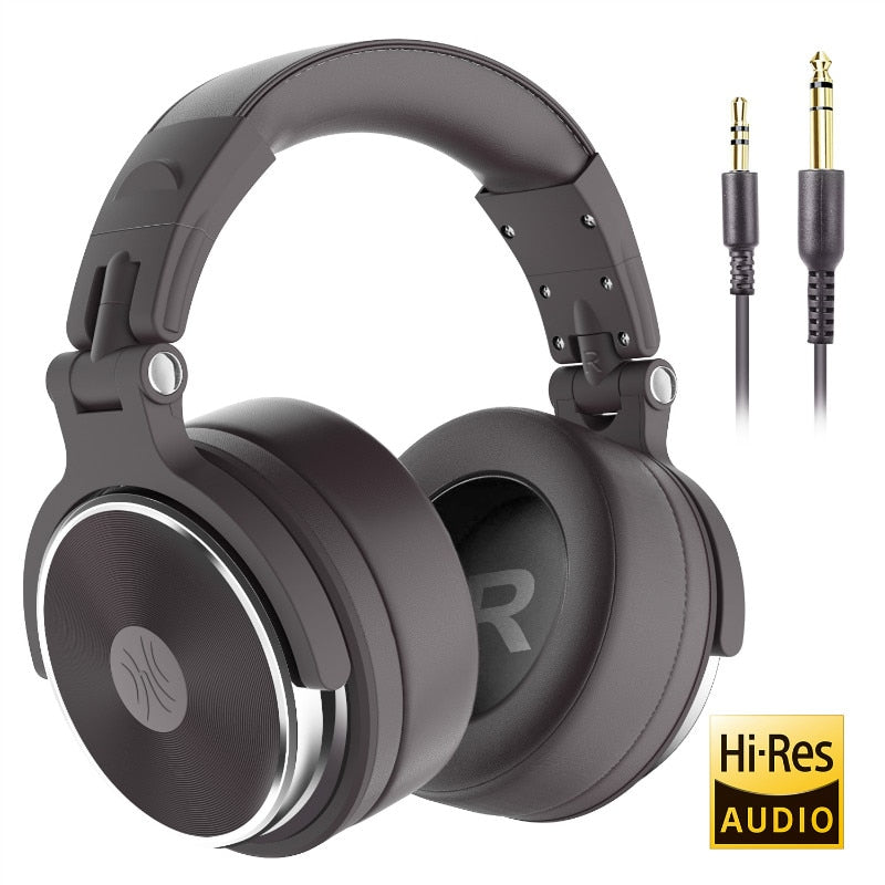 Oneodio Pro10/30/50 Auriculares con cable Estudio profesional DJ Auriculares con micrófono Sobre la oreja Monitor Grabación Auriculares estéreo