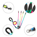 New Rainbow Multi Dogs Leash Nylon Detachable Pet Lead Foam Handle 1 Leash for 2 or 3 or 4 Dogs Round Traction Rope Dog Supplies