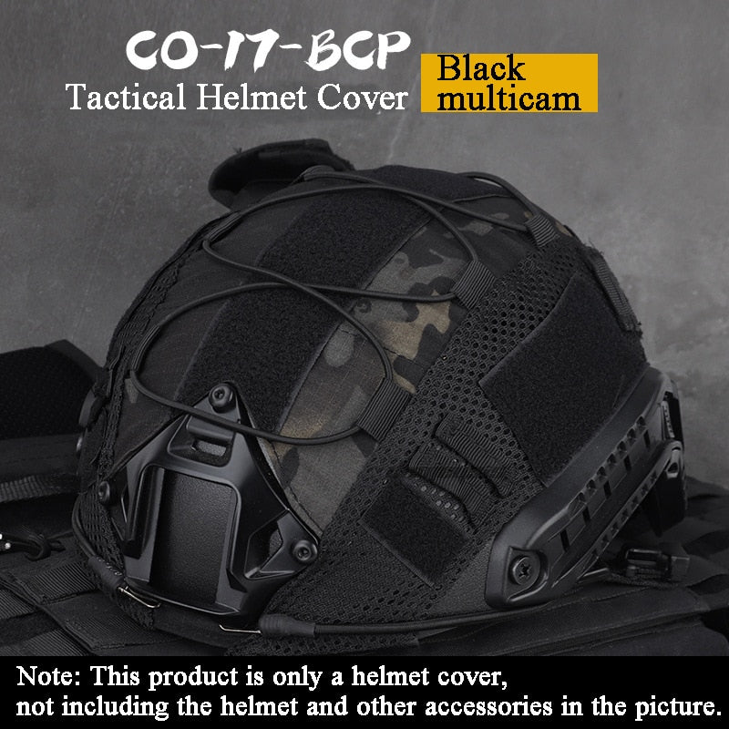 Cubierta de casco táctico para casco rápido MH PJ BJ Airsoft Paintball ejército casco cubierta accesorios militares