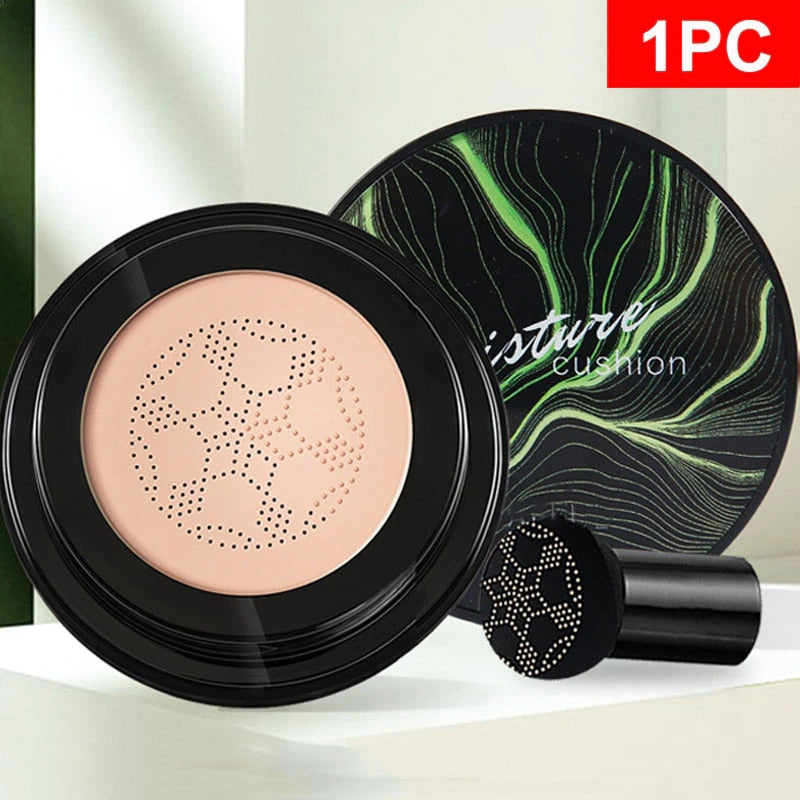 Mushroom Head Air Cushion Permeable Moisturizingl CC Cream Corrector Base de control de aceite Ilumina el tono de la cara Maquillaje Cosméticos