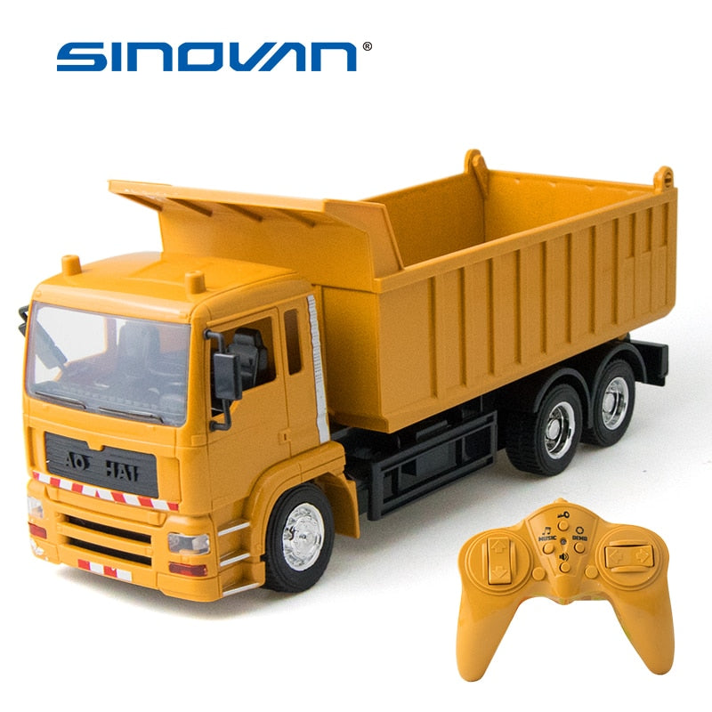 RC Engineering Truck Remote Control Construction Vehicles Super Power Dump Car Children&