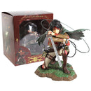 Figma Attack on Titan Eren Jaeger / Mikasa Ackerman / Levi Ackerman / PVC Figura de acción Modelo Toy Figuirne
