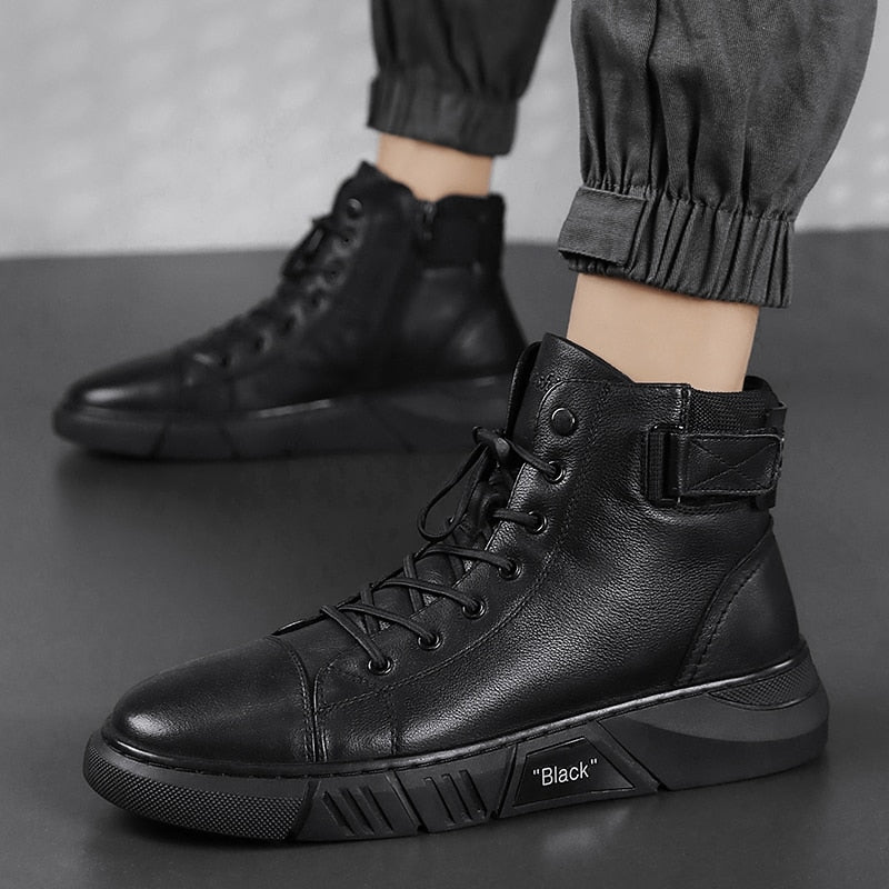 2021 New Trend Men's Boots Fashionable and Comfortable Warm Men's Shoes Fashionable All-match Casual Boots