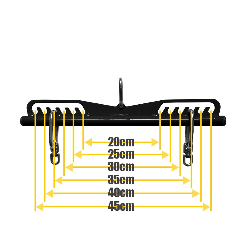 Fitness Lat Pull Down Bar Gym Pulley Cable Machine Attachment Rowing Workout T-bar V-bar High Low Biceps Triceps Training Handle