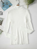 2022 Basic Turtleneck Women Sweaters Autumn Winter Thick Warm Pullover Slim Tops Ribbed Knitted Sweater Jumper Soft Pull Female