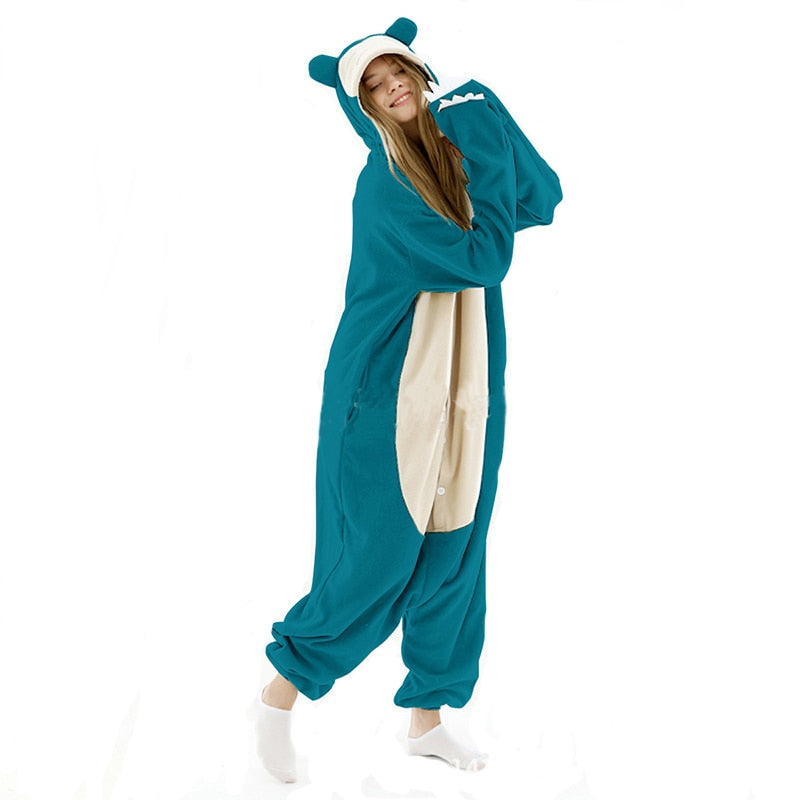 Nuevo Animal Kigurumi XXL Traje de dibujos animados Mujeres Pijama Anime Onesies para hombres adultos Onsie Boy Girls Pijamas Fleece One-Piece Body