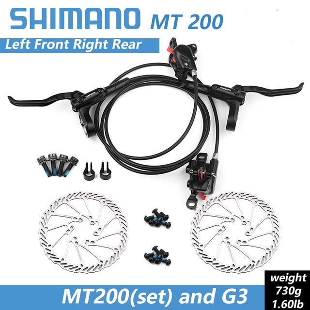 Shimano BR BL MT200 freno de bicicleta MTB freno de disco hidráulico 750/800/1350/1450/1500mm frenos de abrazadera de montaña actualizado MT315