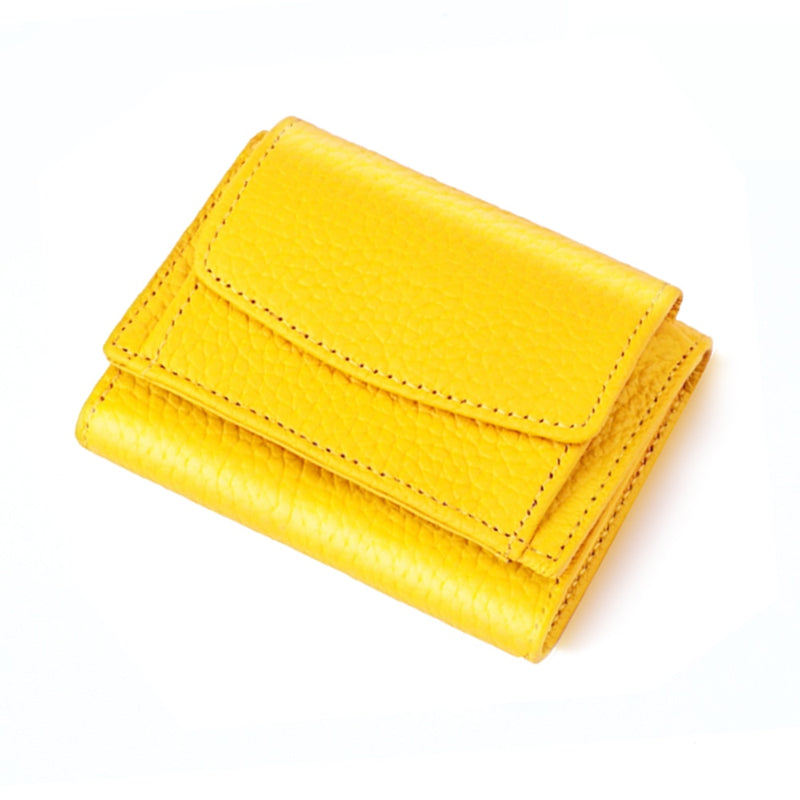 New Women Genuine Leather Purses Female Cowhide Wallets Lady Small Coin Pocket Rfid Card Holder Mini Money Bag Portable Clutch