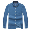 New Arrival Super Large Corduroy Young Men Cotton Plain Long Sleeve Casual Shirts High Quality Plus Size XL2XL3XL4XL5XL6XL7XL8XL