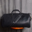 Vintage Crazy Horse leather Travel Bag With Shoe Pocket 20 inch big capacity Real Leather Weekend luuage Bag large Messenger Bag