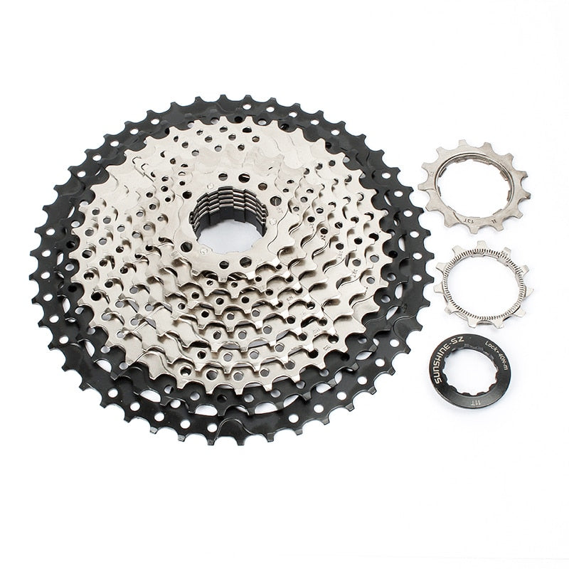 Sunshine Mountain Bike 8 9 10 11 12 Speed Velocidade Bicycle Cassette MTB Freewheel Sprocket 36T 40T 42T 46T 50T 52T for SHIMANO