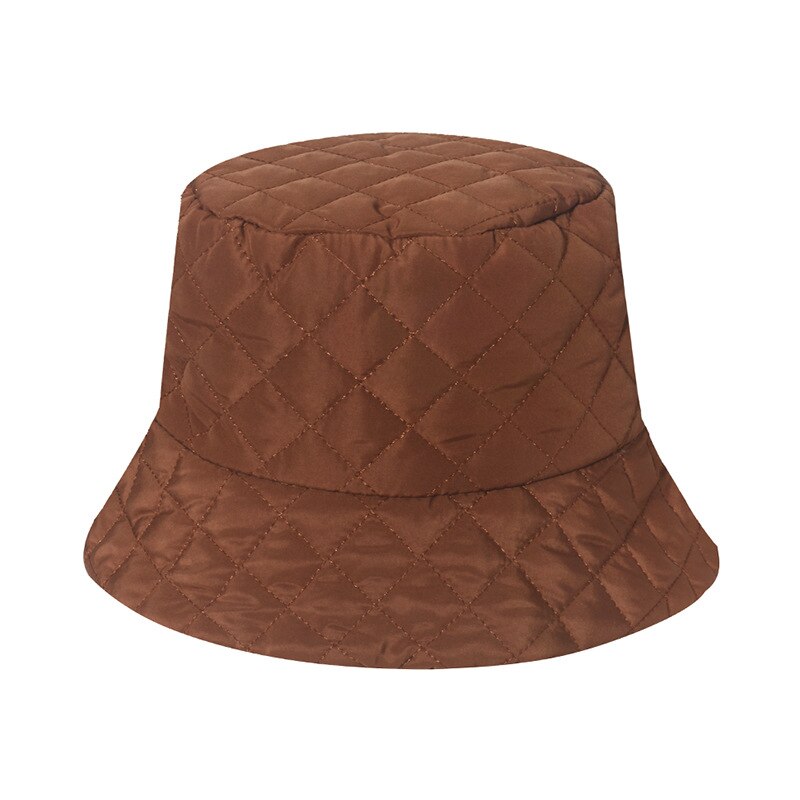 Sparsil, sombreros de pescador plegables para otoño e invierno para mujer, gorros de guata de seda de celosía sólida para mantener el calor, previene el lavabo frío, sombrero de pescador