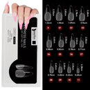 Beautilux Express Nails Soak Off Soft Traceless Gel Tips Press On DIY Nail Art Fake Nails Full Cover American Capsules 552pcs