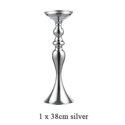 ERMAKOVA Candle Holders Stand Column Candlestick Event Road Lead Flower Vase Rack Table Wedding Centerpieces Party Dinner Decor