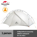 NaturehikeTent VIK Ultralight Single Tent Waterproof Camping Tent Outdoor Hiking Tent 1 People 2 People Travel Tent Cycling Tent