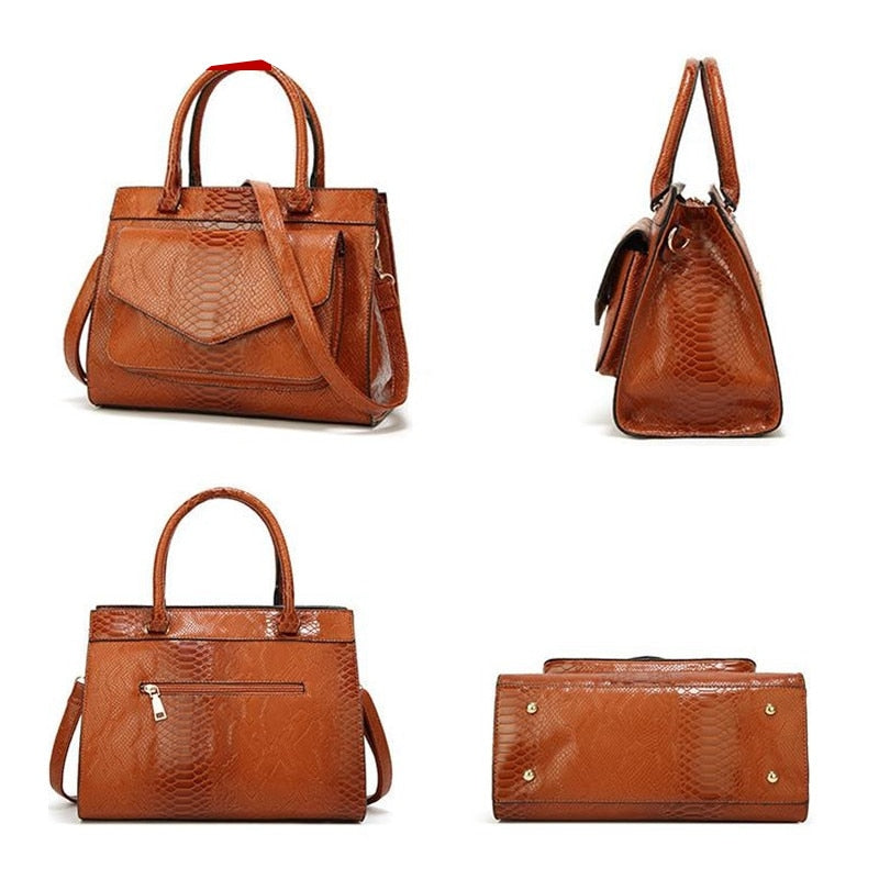 New Fashion Woman Bag Luxe cuir Serpentine Women&