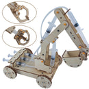 STEM Toys for Children Educational Science Experiment Technology Toy Set  DIY Hydraulic Excavator Model Puzzle Painted Kids Toys